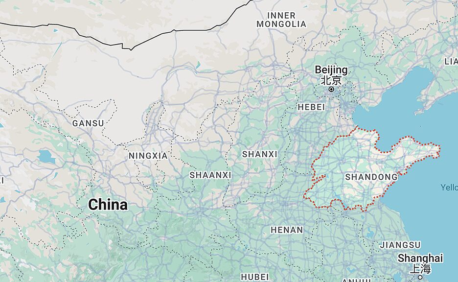 map of China